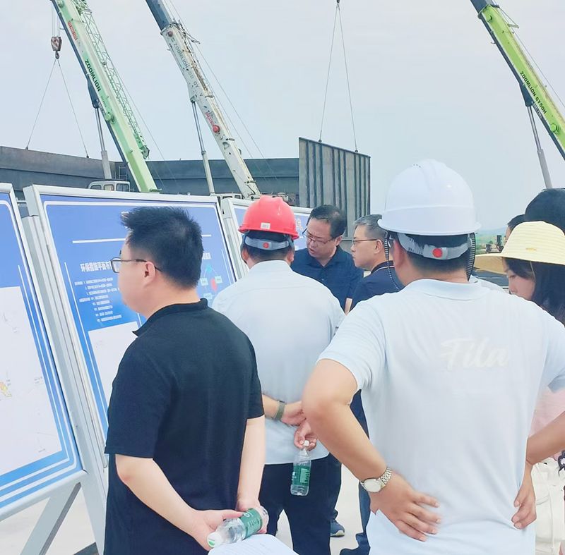 熱烈（liè）歡迎各領導視察我司承建的南漪湖汙水處理項（xiàng）目